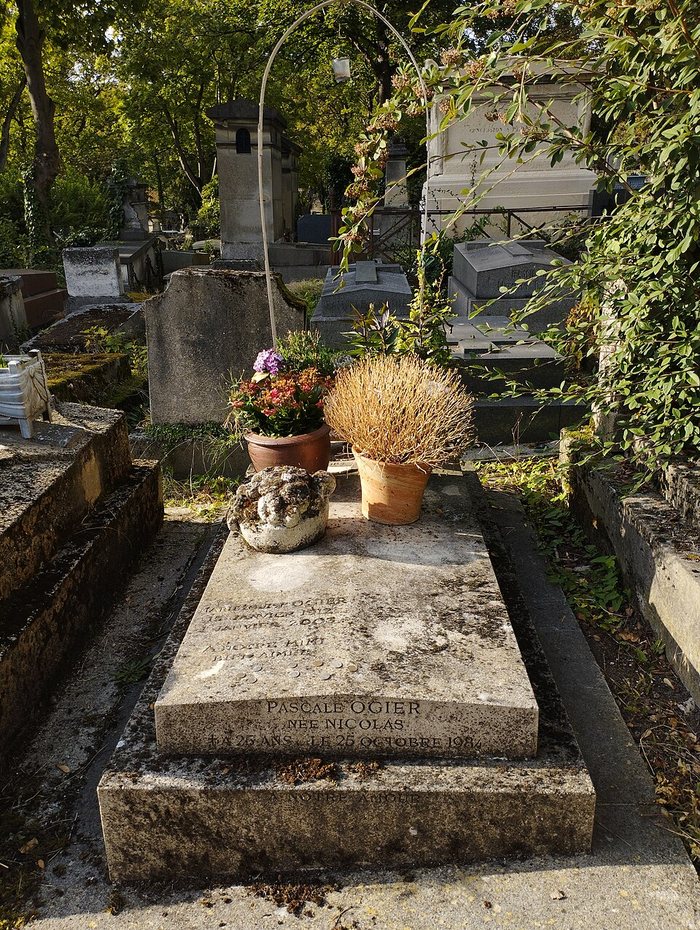 La tomba di Pascale Ogier al Père-Lachaise